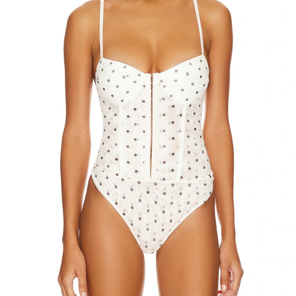 Free People Women's Night Rhythm Corset Bodysuit